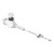 Motorcycle Clutch Brake Pump Smooth Operation Aluminium Alloy Clutch Master Cylinder Rod for Pit Dirt Bike ATV Quad Silver