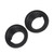 2PCS Front Bumper Fog Light Ring Cover 51113400912 Black Replacement for X3 E83 2004‑2006