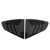 2PCS Rear Window Shutter Cover Left Right Improve Streamline Elegant Window Louvers Scoop Cover Blinds for X4 G02 2018 Onwards Bright Black