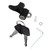 Motorcycle Helmet Security Hook Lock with 2 Keys 6mm Screw Holes Anti Theft Aluminum Alloy for Motorbikes Scooters