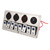 Rocker Switch Panel 8 Gang 12‑24V 5 Pin Blue Light Toggle On Off Lights Control Switch Panel