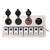 Rocker Switch Panel 8 Gang 12‑24V 5 Pin Blue Light Toggle On Off Lights Control Switch Panel