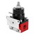 Universal Adjustable Fuel Pressure Regulator Kit Oil 160psi Gauge AN 6 Fitting End (Red+Black)