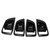 4pcs Car Inside Door Handle Bowl Cover Trim Carbon Fiber Style Replacement for Mitsubishi Pajero Sport 2019‑2021