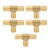3 Way Adapter Fitting Brass 5/8in Brass Universal Tee Fitting for Turbo Oil Feed Gas Fuel Water Air Hose