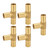 3 Way Adapter Fitting Brass 5/8in Brass Universal Tee Fitting for Turbo Oil Feed Gas Fuel Water Air Hose