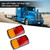 2pcs 12V Trailer Tail Stop Light LED Lamps 12 LEDS Indicator Submersible Boat