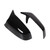 Horn Style Car Rearview Mirror Side Mirror Cover Protective Housing Replacement for 5 Series F07 F10 F11Glossy Black