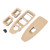 Car Switch Button Panel Trim Cover Replacement for 1 3 4 Series F20 F30 F31 2012‑2019Beige