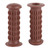 Motorcycle Rubber Hand Grip Universal Hand Bar Grips Motorcycle Handlebar 22‑25mmBrown