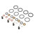 Vehicle Injector Seal Repair Kit 038198051B Fit for Skoda