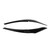 1 Pair Headlight Eyebrow Left Right UV Protection Front Light Eyelid Cover Fit for 1 Series F20 F21 Pre‑Facelift 2011 to 2015 Glossy Black Low Configuration, for Halogen Healamp, Without Holes