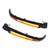 2PCS Rear View Mirror Dynamic Turn Signal Light Smoked Lens Replacement for Peugeot 3008 MKII 2016‑2021