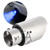 Stainless Steel Car Tail Throat Exhaust Tip 63mm 2.5in Inlet 89mm 3.5in Outlet with Blue Light Universal Accessory