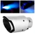 Stainless Steel Car Tail Throat Exhaust Tip 63mm 2.5in Inlet 89mm 3.5in Outlet with Blue Light Universal Accessory