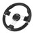 320mm/12.5in Car Sport Steering Wheel with Horn Button Universal Auto Modified PartsBlack