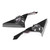 2pcs A‑Pillar Speaker Trim Cover Carbon Fiber Style Decoration Fit for Honda Civic 10th 16‑19