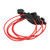 5Pcs Fuse Holder 12V 30A Refractory Waterproof Bendable Removable Dustproof In Line Fuse Holders