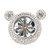 Car Air Vent Fragrance Decoration Sparkly Rhinestones Cute Shape Interior Car DecorationWhite