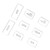 8pcs Air Conditioner Button Knob Cover Trim Replacement for MercedesBenz EClass W212 201015