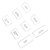 8pcs Air Conditioner Button Knob Cover Trim Replacement for MercedesBenz EClass W212 201015