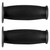 Pair of 1inch 25mm Universal Motorcycle Vintage TPU Handle Handlebar Grip Black