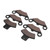 6pcs Front Rear Brake Pad Accessory Replacement for Polaris Sportsman 335 1999-2000