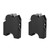 2pcs HandleBar Riser Mount Clamp Aluminum Alloy Replacement for Yamaha XT1200Z Super Tenere 2010‑2014Black