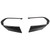2pcs Auto Steering Wheel Cover Trim Left and Right Position Fit for Mazda 3/Axela 2020Carbon Fiber Glossy Black