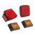 12V LED Trailer Light Kit Square Tail Lamp Red Lighting Sealed High Brightness for 80in Wide Truck Boat