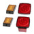 12V LED Trailer Light Kit Square Tail Lamp Red Lighting Sealed High Brightness for 80in Wide Truck Boat
