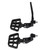 2 Pcs Rear Foot Pedal Passenger Foot Pedal Peg Left Right Footrest Bracket for R18 2020 and Later Black