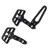 2 Pcs Rear Foot Pedal Passenger Foot Pedal Peg Left Right Footrest Bracket for R18 2020 and Later Black