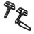 2 Pcs Rear Foot Pedal Passenger Foot Pedal Peg Left Right Footrest Bracket for R18 2020 and Later Black