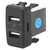 Dual USB Car Fast Charger Power Socket Fit for Toyota for Phones MP3 Players Digital CamerasBlue
