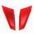 1 Pair Universal Motorcycle Winglet Aerodynamic Wing Kit Fit For Honda Yamaha (Red)