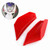 1 Pair Universal Motorcycle Winglet Aerodynamic Wing Kit Fit For Honda Yamaha (Red)