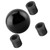 Car Universal Manual Knob Gear Shift Head Round Ball Shape (Black)