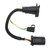 6‑24V 7 Pin to 7 and 4 Pin Trailer Adapter Coiled Trailer Wiring Plug Harness Connector with Mounting Bracket for Trailer RV Caravan