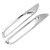 2Pcs/Set Rear Fog Lamp Eyebrow Frame Cover Trim Silver Electroplating Replacement for Nissan Qashqai J11 2018‑2020