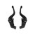 2pcs Brake Clutch Lever Set Extendable Adjustable CNC Aluminum Alloy Replacement for DUCATI Streetfighter PanigaleBlack