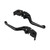 2pcs Brake Clutch Lever Set Extendable Adjustable CNC Aluminum Alloy Replacement for DUCATI Streetfighter PanigaleBlack