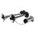 12V 135dB Air Horn Siren Dual Trumpet Aluminium Alloy Loudspaker for Car Truck RV with MotorSilver
