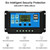 Solar Panel System 18V 20W Solar Panel 30A Charge Controller with Dual USB Car Solar Inverter Kit Complete Power Generation Supply for Mobile Phones Sports cameras, and 12V Car Batteries