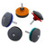 2pcs Universal Lawn Mower Blade Sharpener Grinding Power Drill Garden Kit for Power Drill Hand Drill