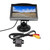 Backup Camera System Kit 5in Rearview Monitor V1 V2 Video Input High Definition 12‑24V for Vehicles 4LED Light Camera