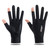 Summer UV Protection Gloves, Two-Fingerless Non-Slip Gloves for Men Women Breathable Gloves for Driving Cycle Riding Climbing Golfing Workout (Black, L)