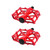 Mountain Bike Pedals Aluminum Alloy Stable Hollow Design Light Weight High Strength Wide Road Bike Pedal Set Red