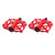 Mountain Bike Pedals Aluminum Alloy Stable Hollow Design Light Weight High Strength Wide Road Bike Pedal Set Red