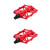 Mountain Bike Pedals Aluminum Alloy Stable Hollow Design Light Weight High Strength Wide Road Bike Pedal Set Red
